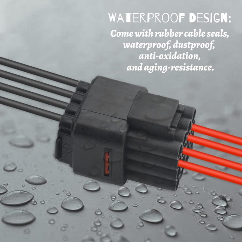 WMYCONGCONG 5 Kits 16 Pin Way Waterproof Electrical Connector Plug for Car Automotive, fits 2.2mm Terminals Wire - Image 4